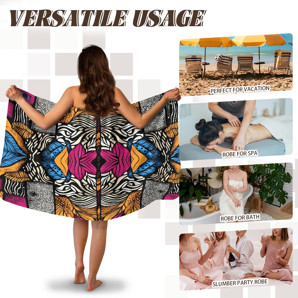 Women's Velcro Bath Towel with Pocket