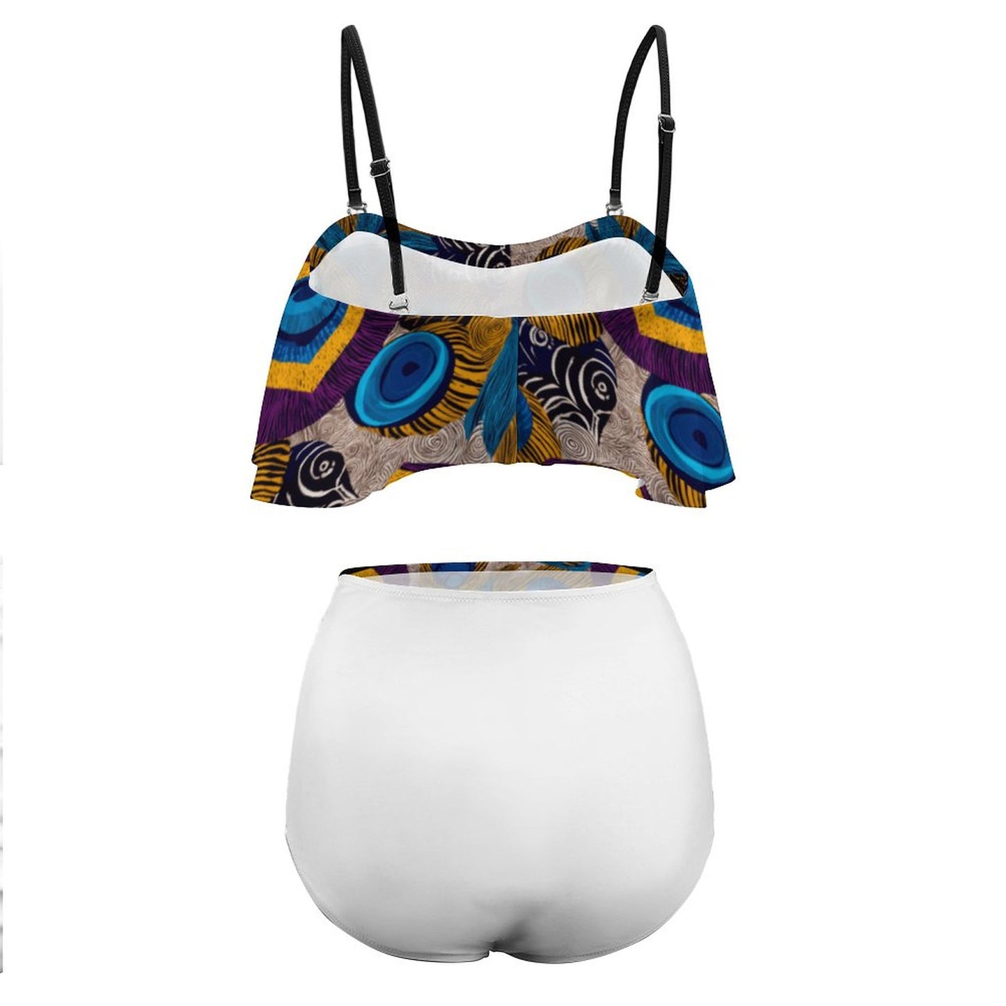 2-Piece Ruffle Tankini Swimsuit BK2080 (All-Over Printing)
