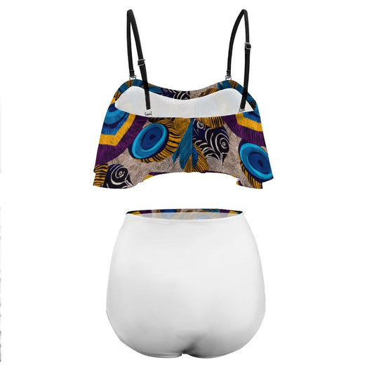 2-Piece Ruffle Tankini Swimsuit BK2080 (All-Over Printing)