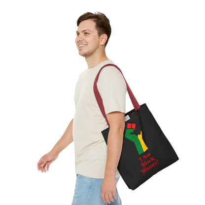 Empowering Black History Tote Bag - "I Am Black History!"