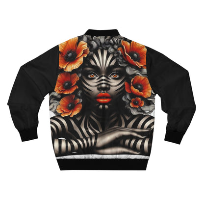 Zebra Fantasy Men's Bomber Jacket (AOP) #ZF13