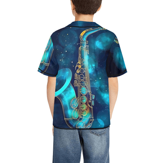 Saxophone Kids AOP Baseball Jersey All Over Print Baseball Jersey for Kids (Model T50)