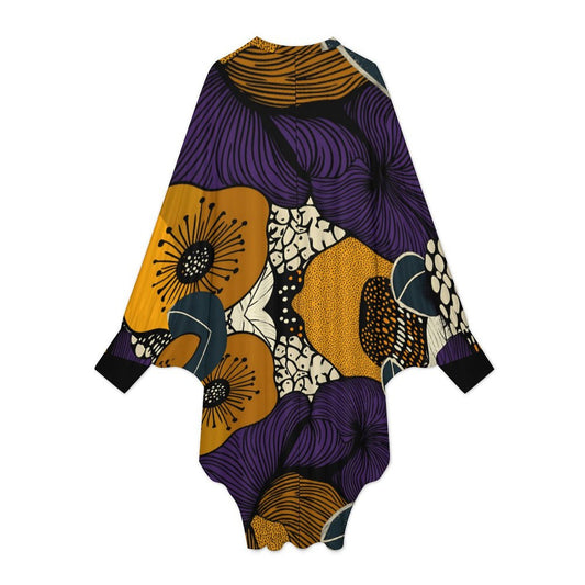 Bat sleeve dress Oversize Batwing Sleeves Shape Dress