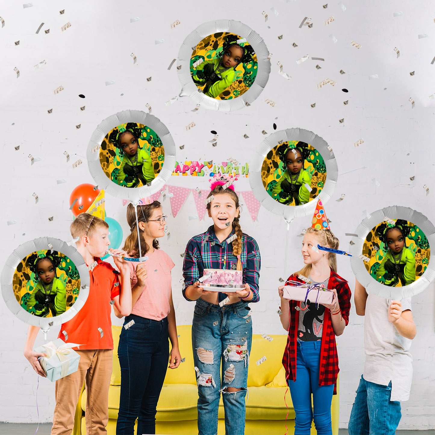 Kids Swag Foil Balloon (18inch)(5 Pack) Foil Balloon (18inch)(5 Pack)