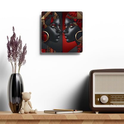 Dual Faced Acrylic Wall Clock #DF1