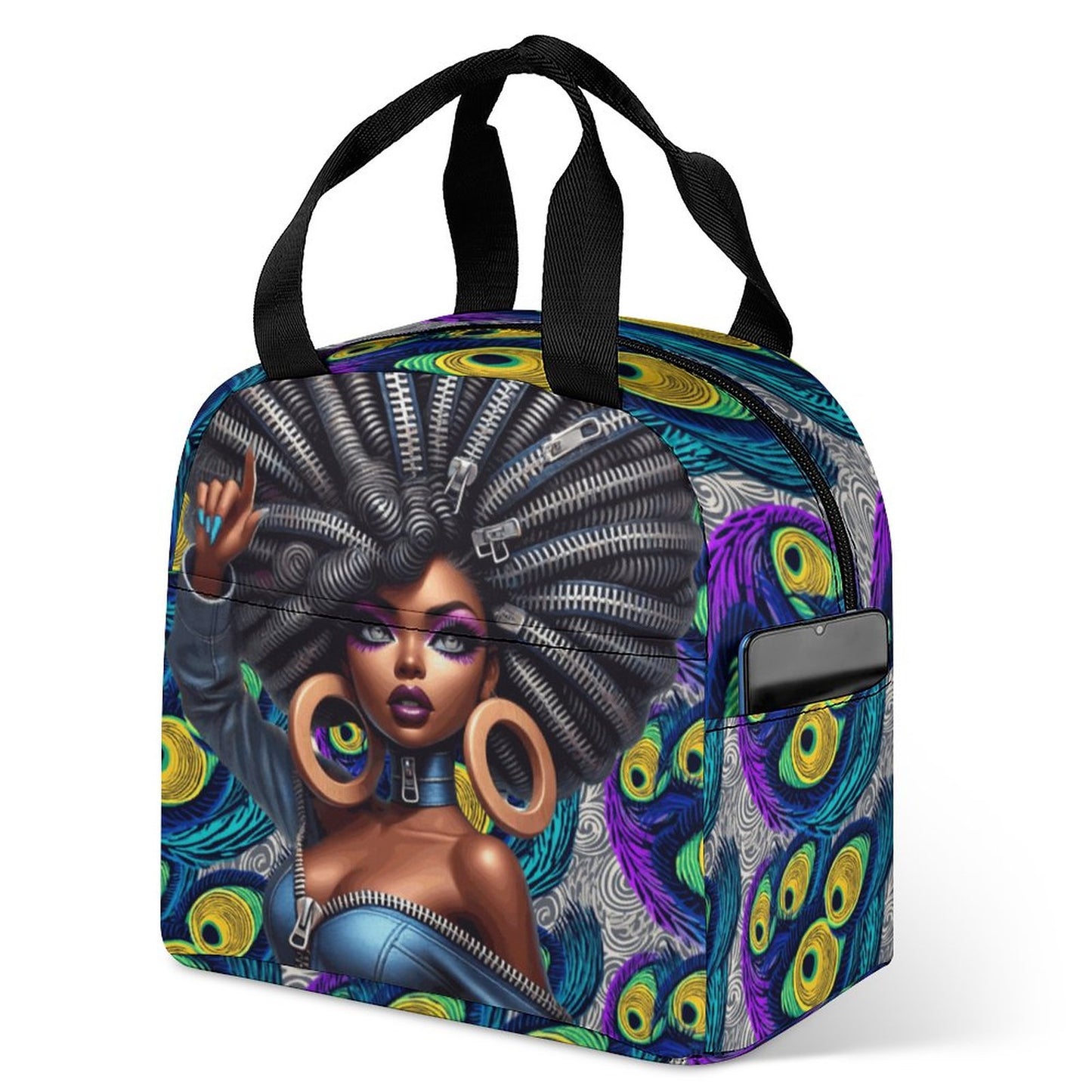 Large Insulated Lunch Totes for Adults (All-Over Printing)