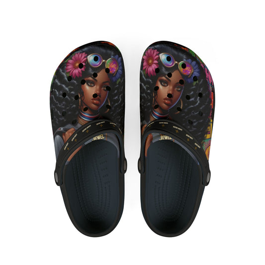 Destined For Greatness EVA Foam Rubber Shoes (AOP) #37U