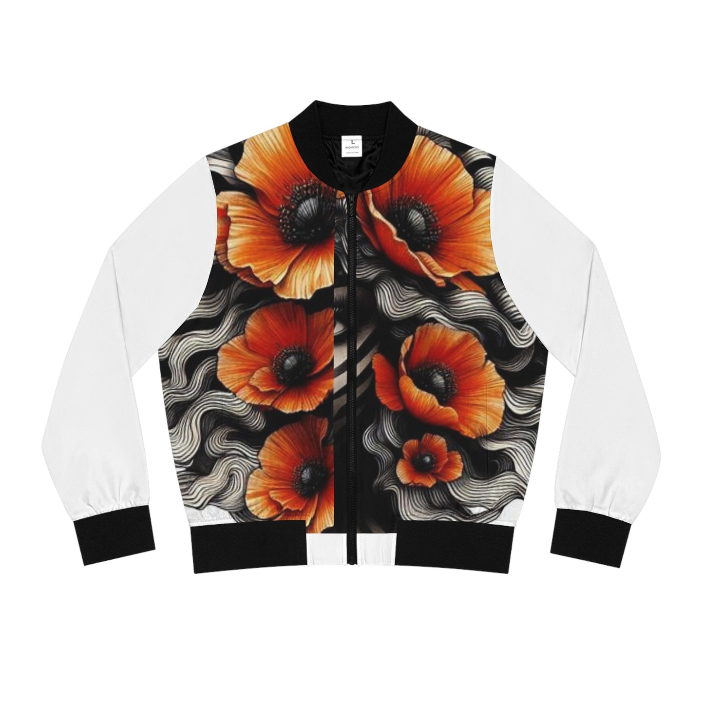 Zebra Fantasy Women's Bomber Jacket (AOP) #ZF10