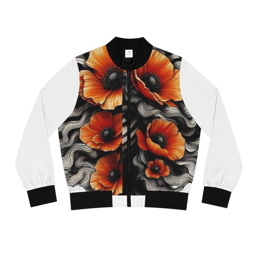 Zebra Fantasy Women's Bomber Jacket (AOP) #ZF10