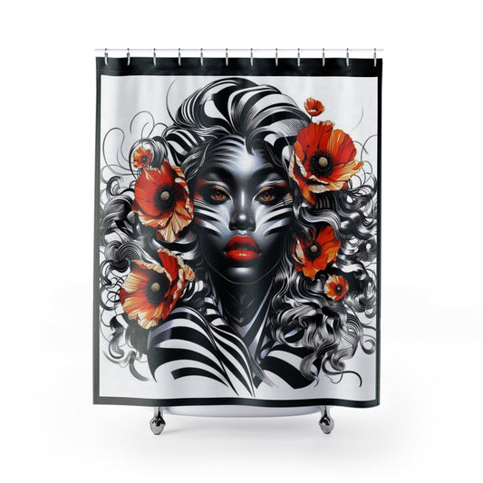 Zebra Fantasy Shower Curtains #SF26