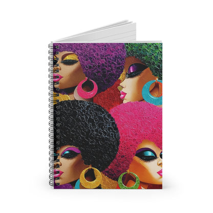 Vibrant Afro-Chic Spiral Notebook, Colorful Notebook for Writers, Gift for [...]