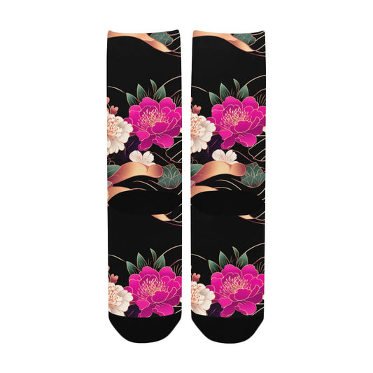 Floral Pattern Men's Socks Women's Custom Socks