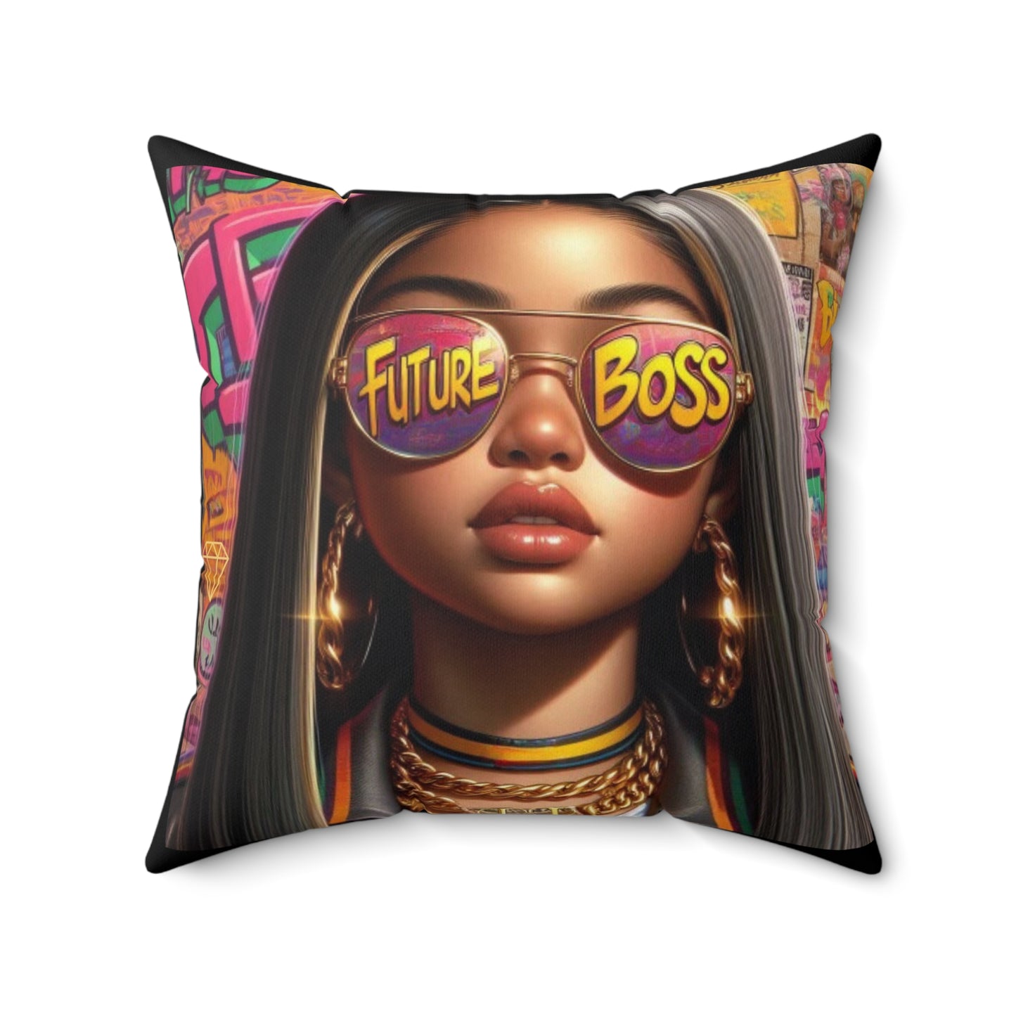 Future Boss Square Pillow #27