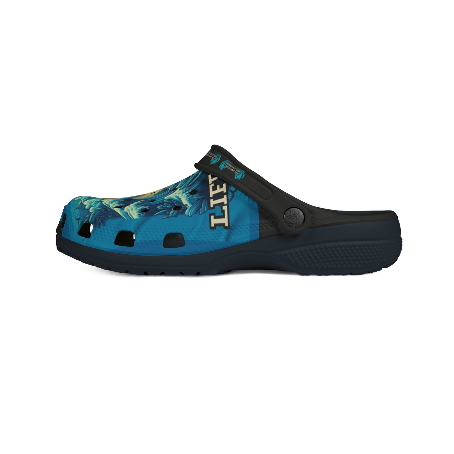 Life is Wavy EVA Foam Rubber Shoes (AOP) #LW3U