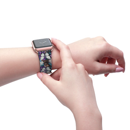 Colorful Butterfly Beauty Watch Band, Adjustable Smartwatch Strap, Floral Pattern, Unique Gift, Spring Fashion Must-Have #BB1