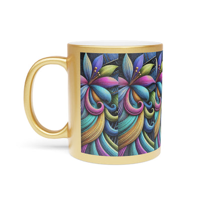 Denim Beauty African Art Metallic Mug #DB1