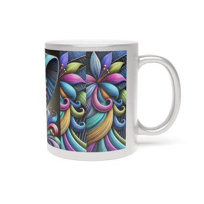 Denim Beauty African Art Metallic Mug #DB1