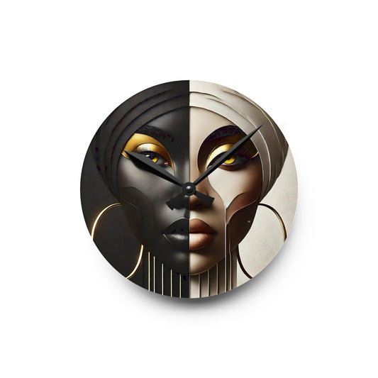 Duality Acrylic Wall Clock #DLTY1