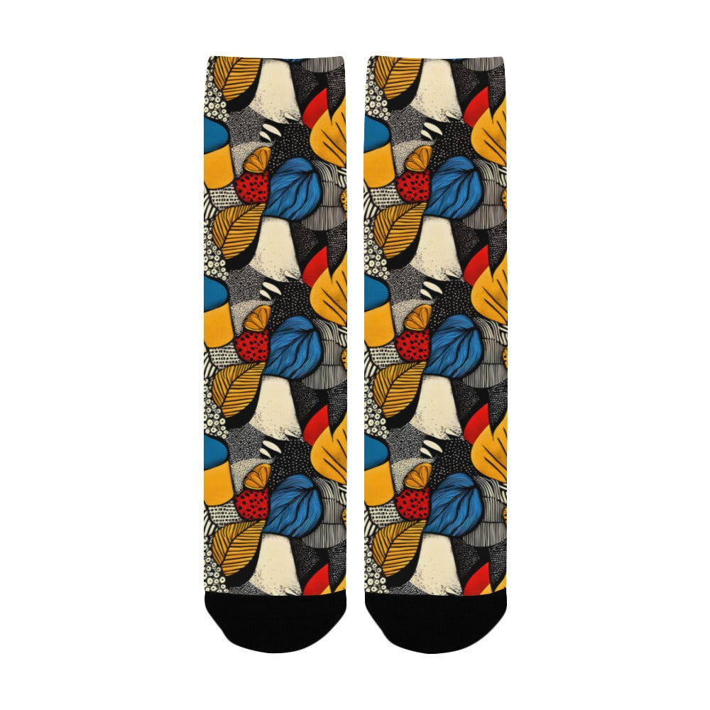Geometric Pattern Socks for Men Women's Custom Socks