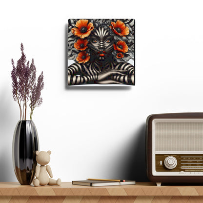 Zebra Fantasy Acrylic Wall Clock #ZF29