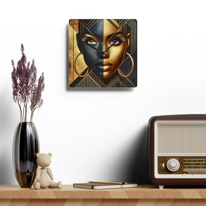 Amber Radiance Acrylic Wall Clock #AR1