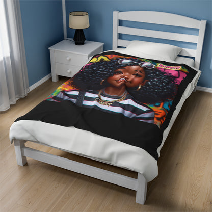 Believe Velveteen Plush Blanket #51