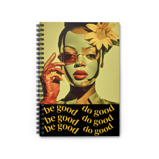 Empowerment Spiral Notebook, Motivational Self-Love Journal, Ruled Line - Be