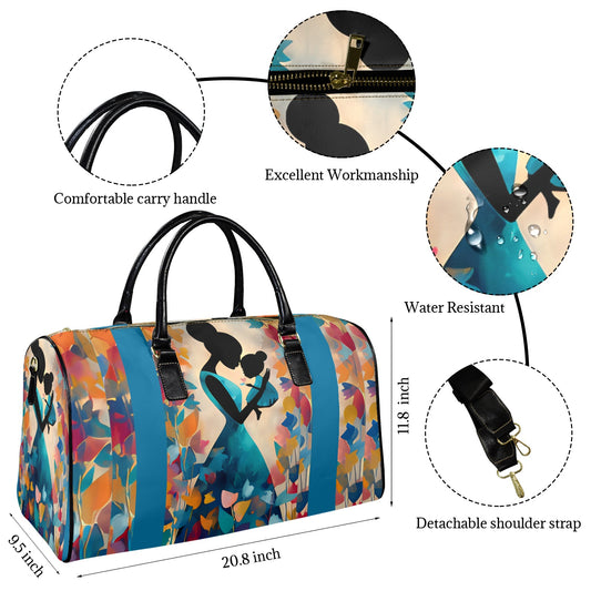 Mother's Day Travel Bag Leather Travel Bag-Large (Short Patch) (1735)