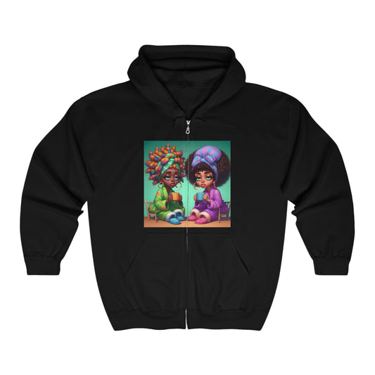 Monday Vibes Unisex Heavy Blend™ Full Zip Hooded Sweatshirt #MV4