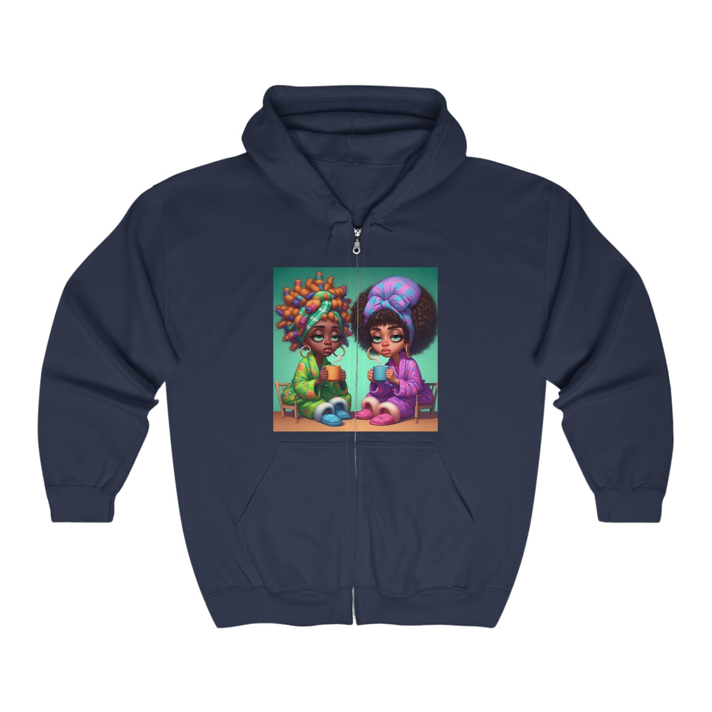 Monday Vibes Unisex Heavy Blend™ Full Zip Hooded Sweatshirt #MV4