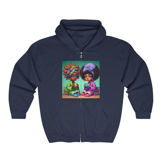 Monday Vibes Unisex Heavy Blend™ Full Zip Hooded Sweatshirt #MV4