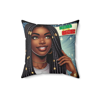 Destined For Greatness Square Pillow #9