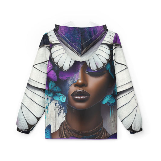 Butterfly Beauty Windbreaker Jacket - Lightweight Festival Coat, Nature Lover