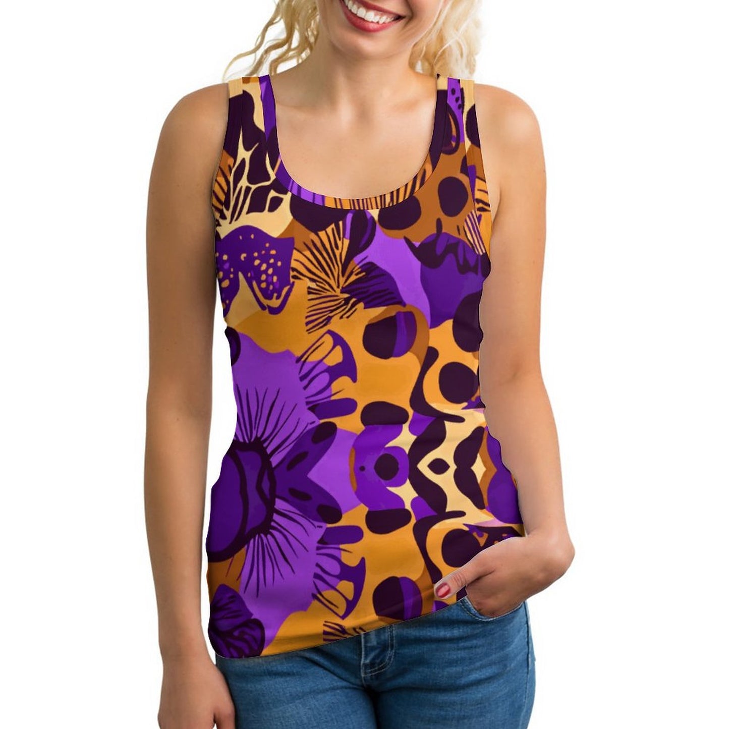 180gsm Women's Tank Top DS010 (All-Over Printing)