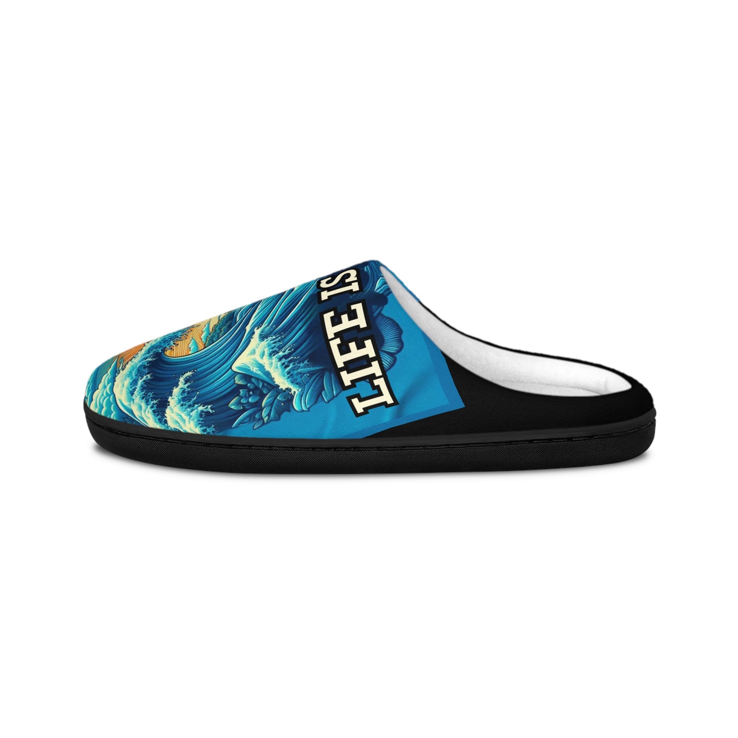 Life Is Wavy Men's Indoor Slippers #LIW3