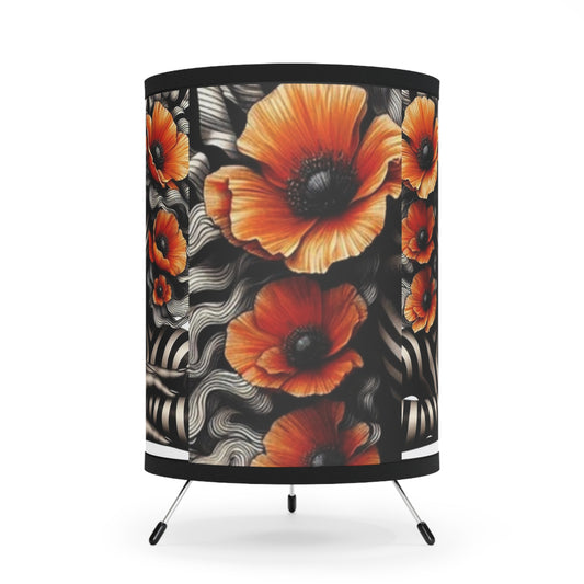 Zebra Fantasy Tripod Lamp with High-Res Printed Shade, US\CA plug #SZ35