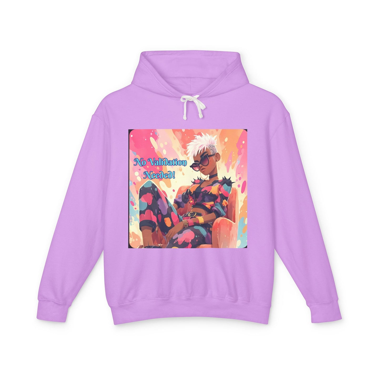 Empowering Affirmations Lightweight Hoodie, Inspirational Sweatshirt, Self Love