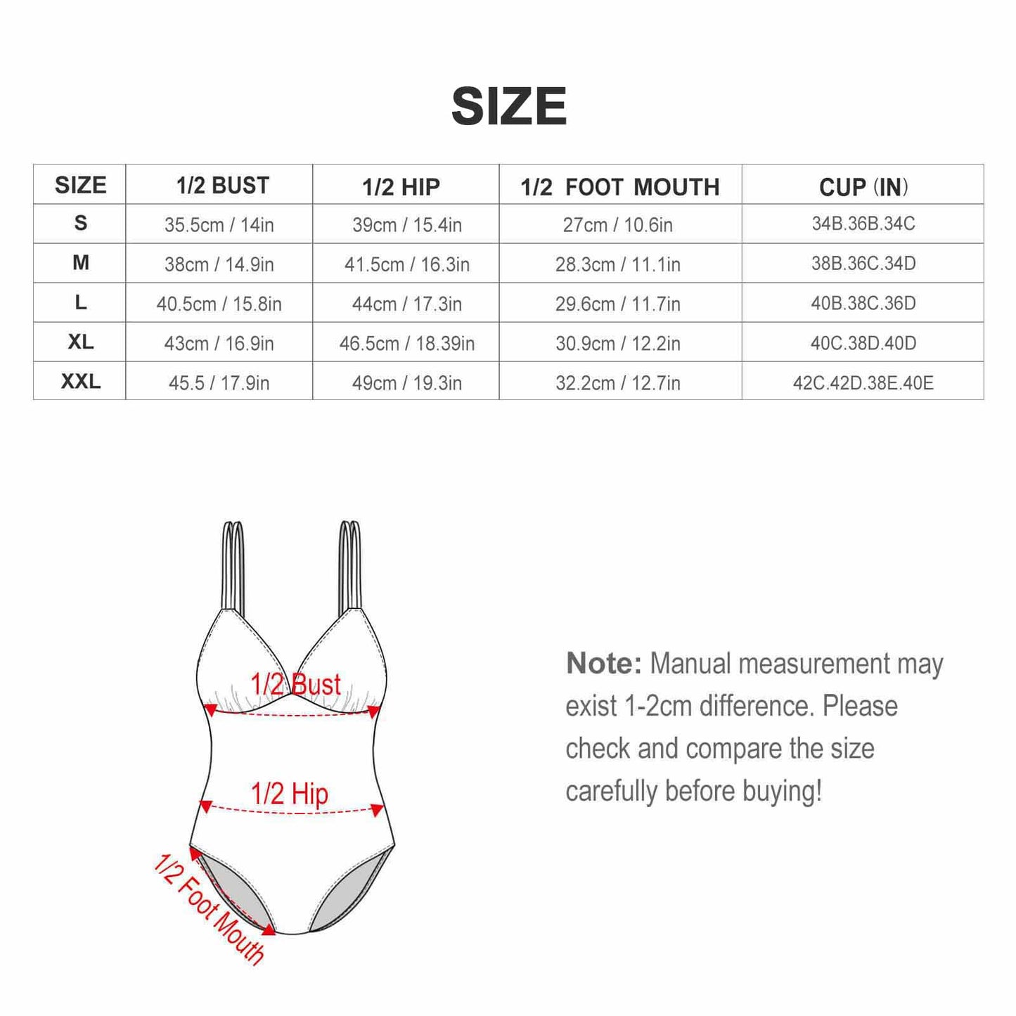 Red, White, Blue Women's One Piece Swimsuit Tummy Control V Neck Swimwear LT3154 (All-Over Printing)
