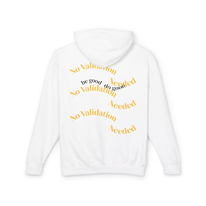 Empowering Affirmations Lightweight Hoodie, Inspirational Sweatshirt, Self Love
