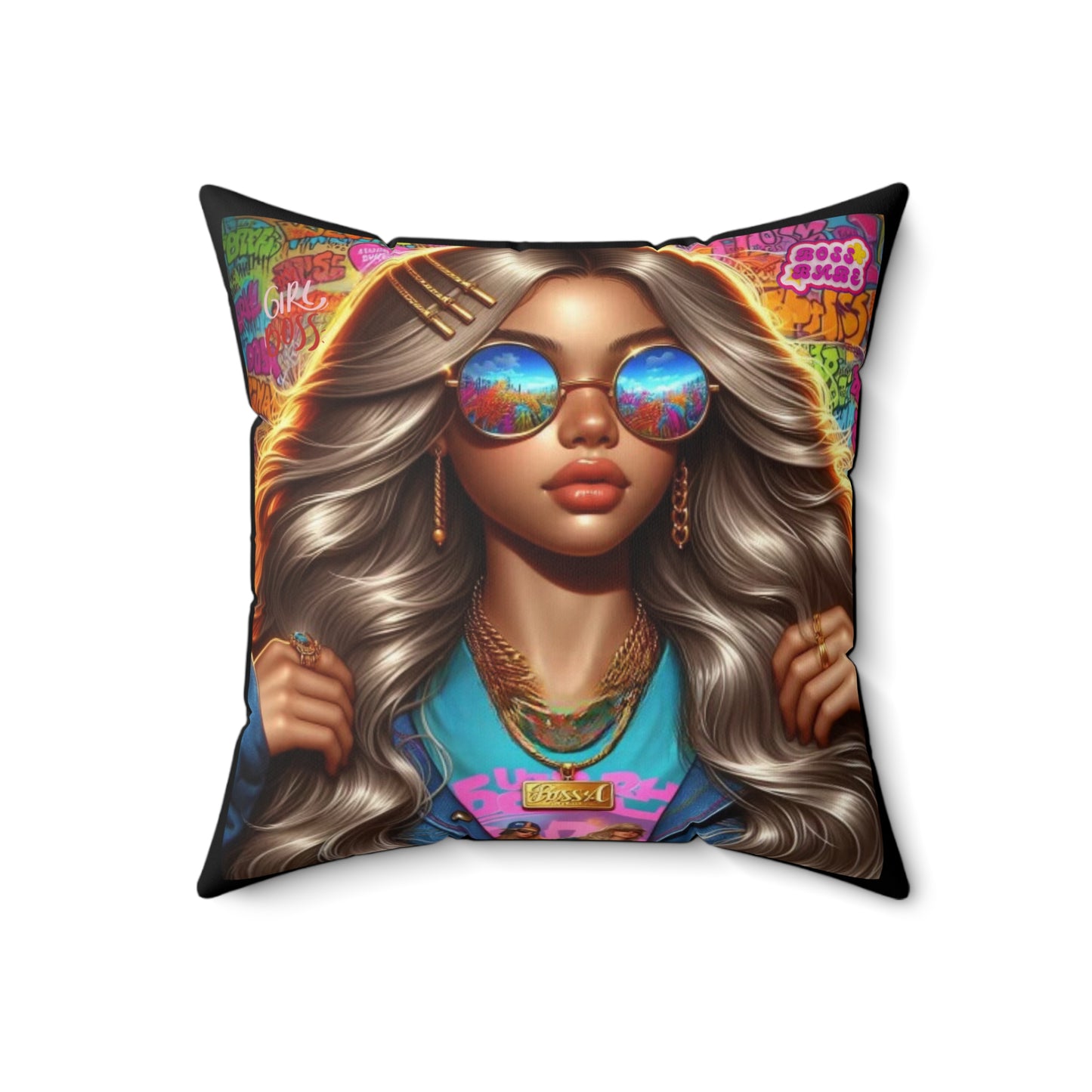Future Boss Square Pillow #35