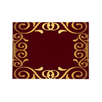 Special Occasion Rectangular Table Cloth with Wavy Edge