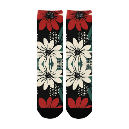 Floral Pattern Men's Socks Women's Custom Socks