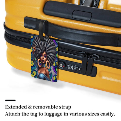 Full-Printed Luggage Tag with Black Hanging Loop