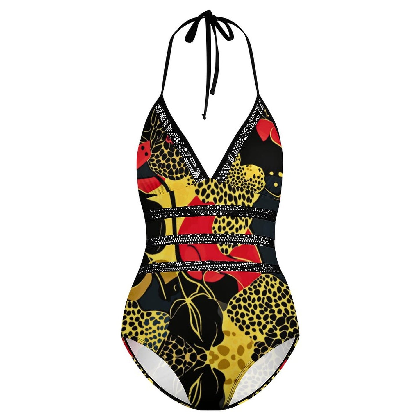 Women's Halter One-Piece Swimsuits YS20001 (All-Over Printing)