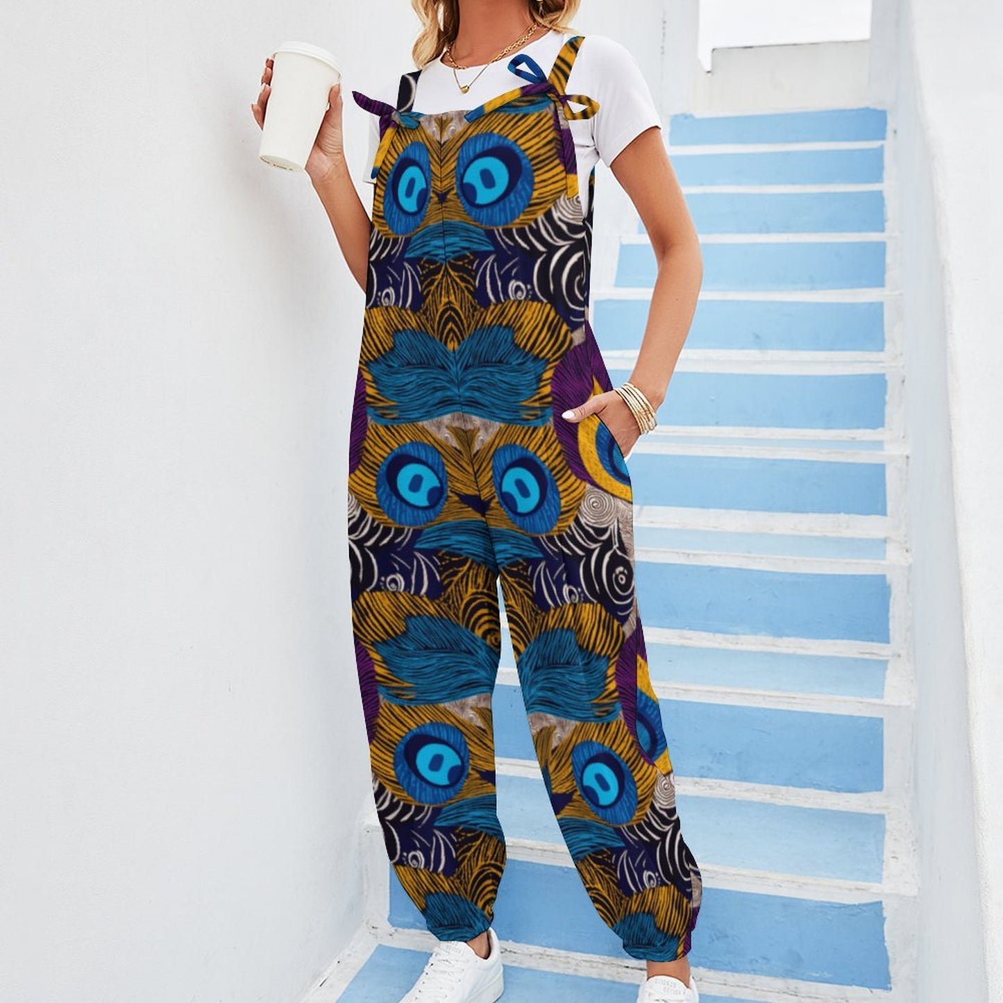 Spaghetti Strap Jumpsuit RP (All-Over Printing)
