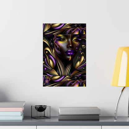 Purrple Reign Matte Vertical Posters #PR7