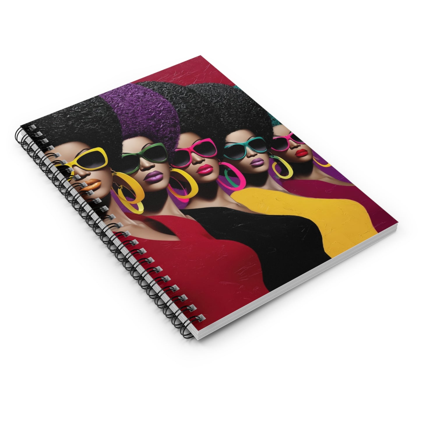 Vibrant Afro-Chic Spiral Notebook, Colorful Notebook for Writers, Gift for [...]
