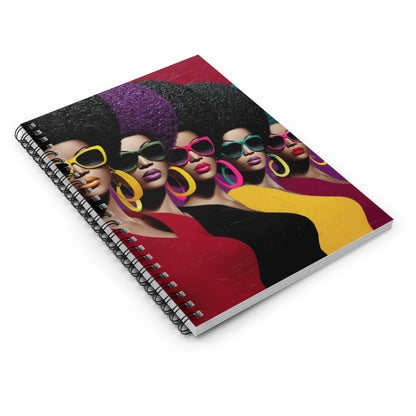 Vibrant Afro-Chic Spiral Notebook, Colorful Notebook for Writers, Gift for [...]