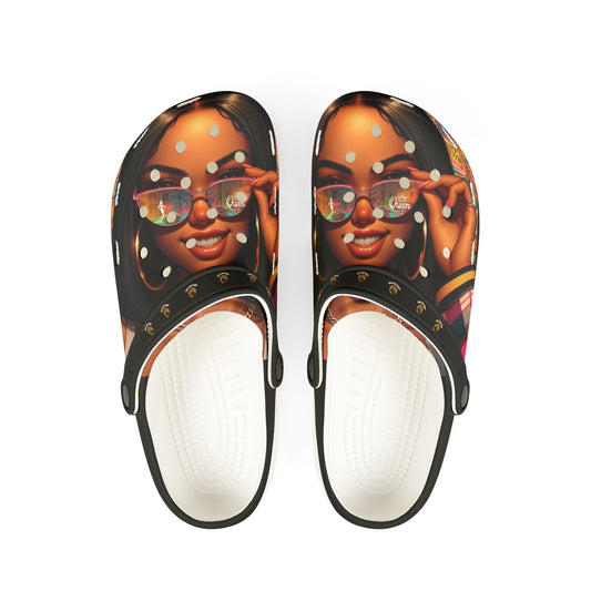 Queen-Wear Your Crown EVA Foam Rubber Shoes (AOP) #49U