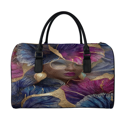 Leather travel bag